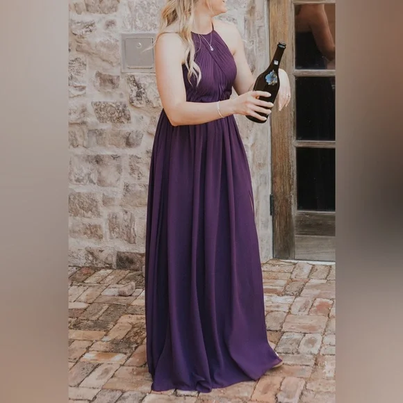 Azazie Leighton Grape A6 Size - Picture 1 of 5